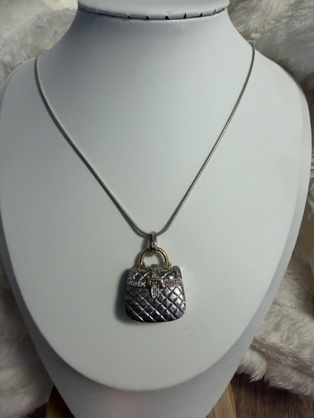 Purse Sterling Silver Necklace